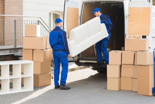 Commercial moving team supporting a business relocation in Maida Vale