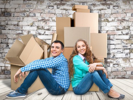 Professional packing service in a Maida Vale flat with boxes and protective wrapping