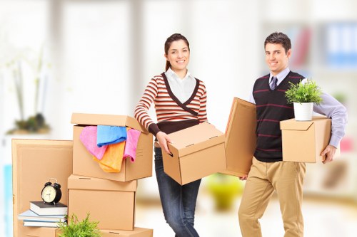Office removals team planning a move in Maida Vale