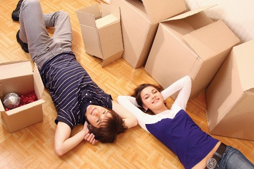 Loading furniture into a moving van for a flat move in Maida Vale