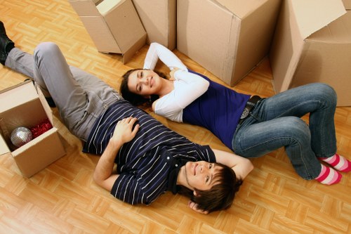 Office relocation materials and equipment for a Maida Vale business move