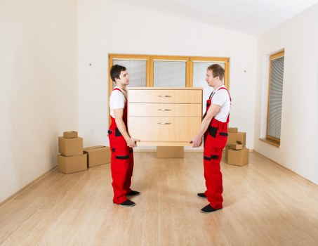 Removal van supporting a move on a west London residential street